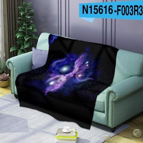 The Starry Sky Soft and Comfortable Flannelette Blanket for Adult and Children Bedroom Decoration Portable Thermal Blankets