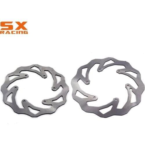 Motorcycles 260mm Front Rear Disc Brake Wavy Rotor Set For KTM SX SXC SXF EXC EXCF XC XCF XCW 125 250 300 350 450 500 1998-2020