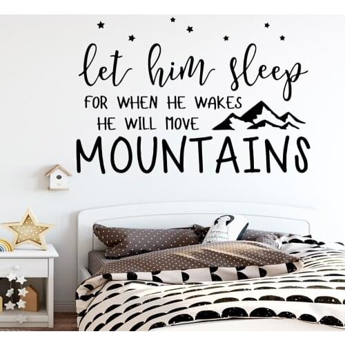 Beauty mountains Wall Art Decal Wall Art Sticker Murals For Living Room Kids Room Decal Creative Stickers muursticker