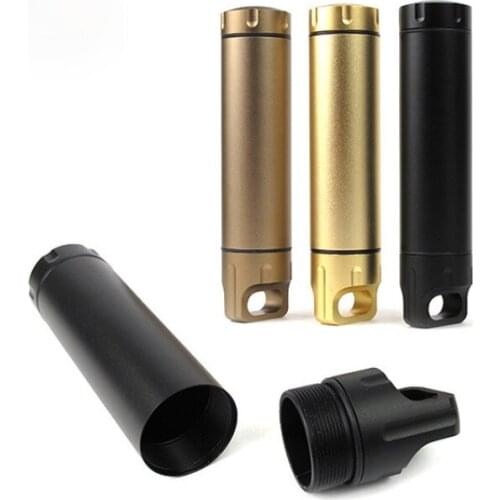 Outdoor Aluminium Waterproof Pill Fob Match Case Battery Capsule Tube Holder Dry Box Medicine Storage Container Seal Bottle