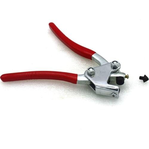 Jewelry Printed Pliers Ring Making Stamping Plier Red Handle Jewelry Steel Plier & 1PCS 925 Steel Stamp