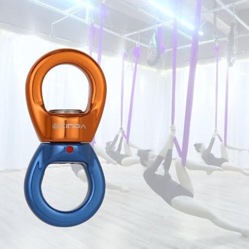 35KN Aluminum- alloy Climbing Swivel Rotary Connector for Rock Climbing Mountaineering Outdoor Rescuing Lightweight & Durable
