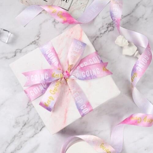 Romantic Valentines Day Gift Cake Wrapping Dreamy Silk Ribbon Wedding Party Decoration DIY Hand Made Craft Colourful Bow