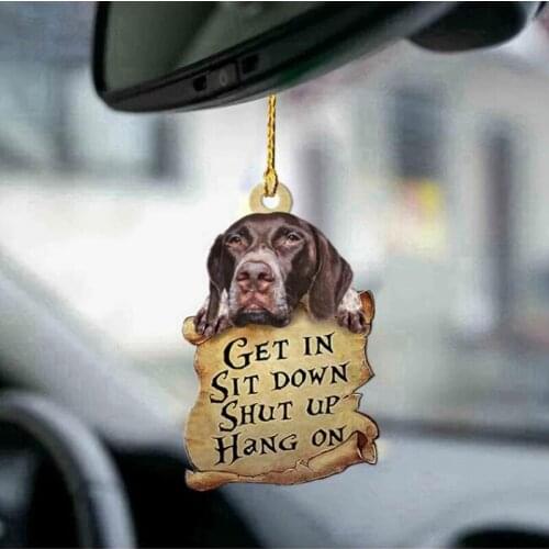 Backpack dog rearview mirror decoration ornaments ornaments car interior car accessories gifts