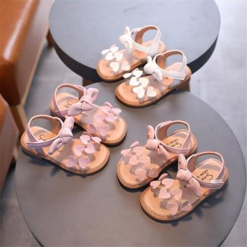 New summer open-toed sandals 1 to 6 years old children antiskid love princess sandals female baby toddler shoes of the girls