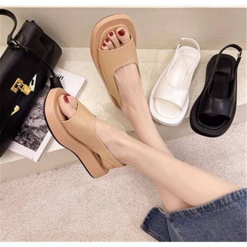 Summer Womens Shoes Luxury Slip-On Casual Female Sandals New Designe Style Comfortable Women Slippers Platform Shoes