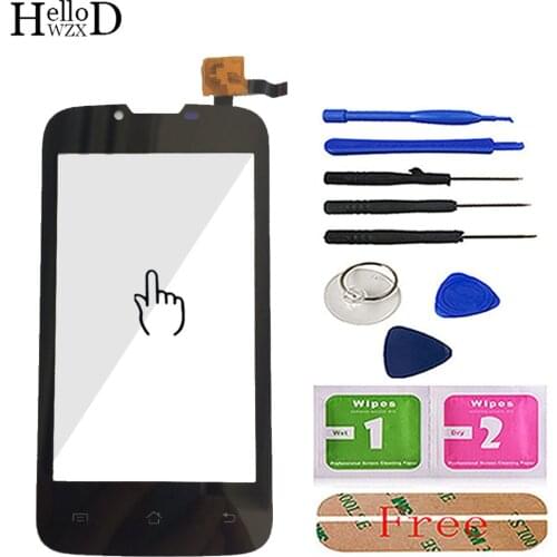 Touch Glass For Fly IQ4407 4407 Touch Screen Digitizer Panel Capactive Lens Sensor Flex Cable Repair Parts Free Adhesive Tools