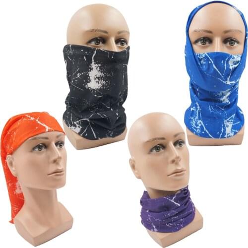 Unisex Elastic Head Face Neck Gaiter Tube Bandana Scarf Dustproof Bandana Half Face Scarves Outdoor Cycling Accessories
