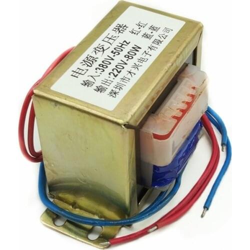 EI76*42 EI type power transformer 380V to 220V 80W/VA 360mA single phase 380V