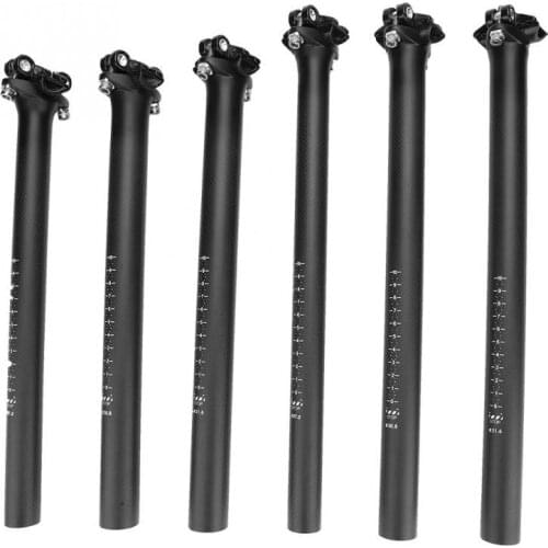 Bike Bicycle Seatpost Carbon Fiber Mountain Road Bike Shockproof Bicycle Saddle Seat Post Size 350mm/400mm Bicycle Accessory