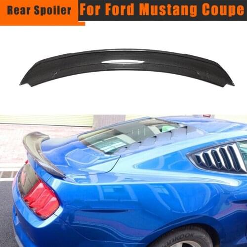 Rear Spoiler Rear Trunk Boot Lip Wing Spoiler for Ford Mustang Coupe GT V8 V6 Coupe GT350 2015 - 2018 Carbon Fiber/ABS