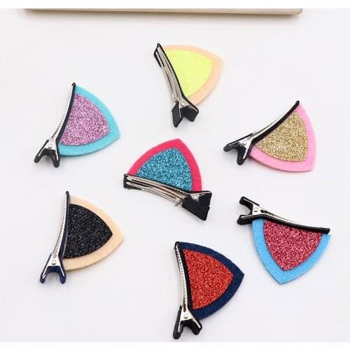 Sale 6 Colors 20PCS Girls Hair Clip Lovely Cat Ear Hairpin Cute Hair Accessories Children dropshipping baby girl hair clips