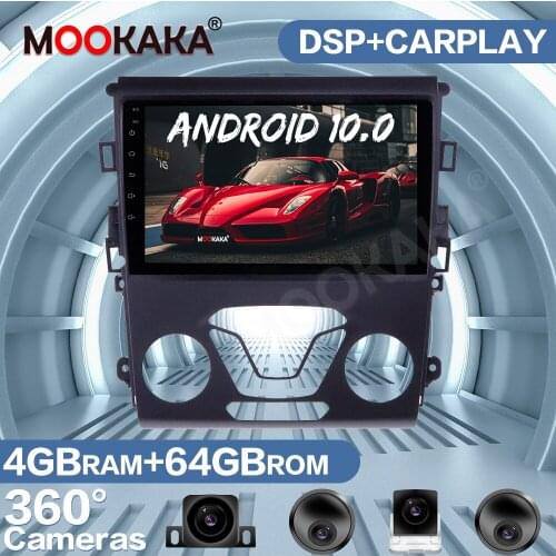 Android 10.0 64G PX6 Multimedia DVD Player For Ford Mondeo 4 5 2014+ Screen Car Radio GPS Navigation Auto Stereo Head Unit Audio