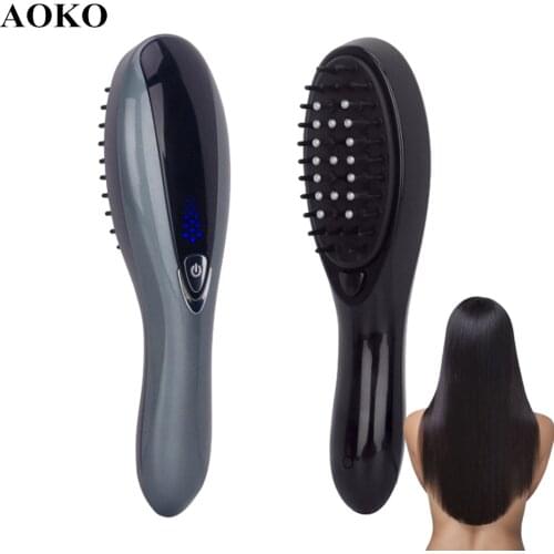 AOKO New Hair care Comb Liquid Import Hair Growth Care Treatment Vibration Massage Comb Anti Hair Loss Scalp Care Massager