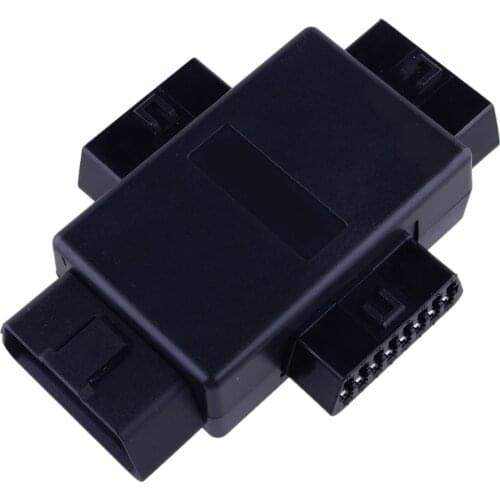 Car 16 Pins 12-24V OBD2 OBD II Splitter Adapter Cable Connector Multifunction 1 Male To 3 Female Diagnostic Tool Accessories
