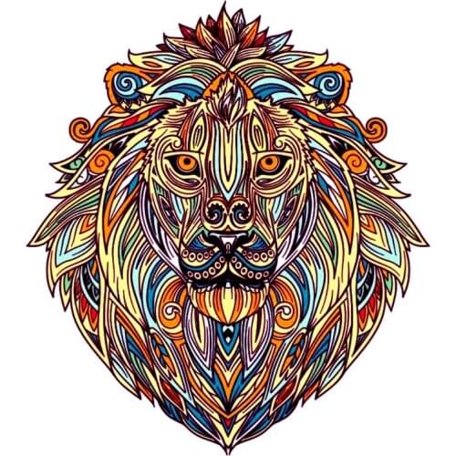 B36E 60/102Pieces Unique Shape Wooden Jigsaw Puzzles–Iridescent DIY Wooden Puzzle8x8in(A4-102Piece)Puzzle Animal Jigsaw