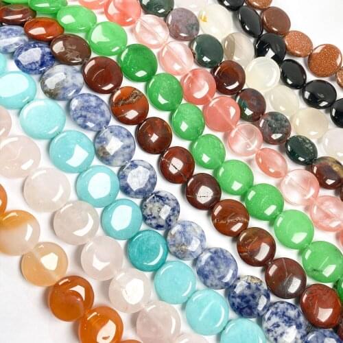 Charm Crystal Agates Beads Natural Tiger Eye Stone Malachite Loose Beads for DIY Bracelet Necklace Jewelry Making Size 16x16x6mm