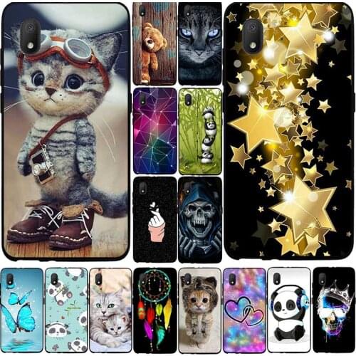 Phone Cases For Alcatel 1B 2020 Case Silicone Soft Tpu Back Cover For Alcatel 1A Case Cover Cute Anime Cat Bumper Protective Bag
