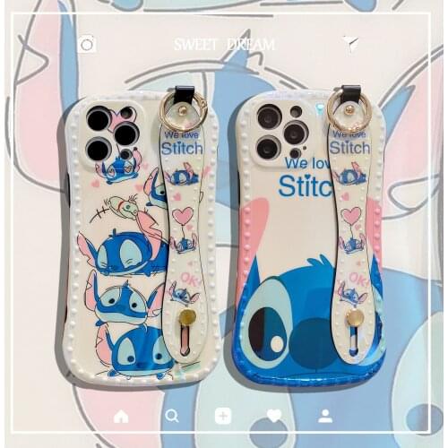 Disney Steve Suitable for iPhone 12 case wristband XR cartoon blue light small waist XS Max all inclusive x 11 7 8plus silicone