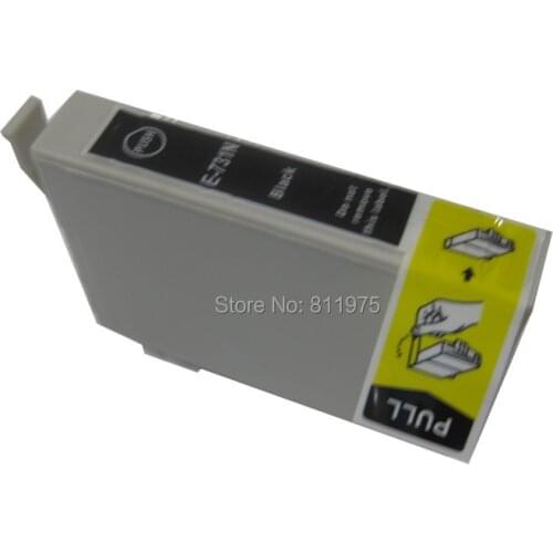 T0731 73N Black compatible ink cartridge For EPSON Stylus T13 TX102 TX103 TX121 C79 C90/C92 C110 CX3900 CX4900 CX5500 CX5501