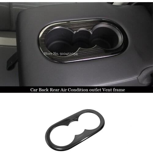 For Volkswagen VW Golf 8 MK8 2020 2021 Car Accessories LHD Stainless Black Car rear water cup frame Cover Trim Styling 1pcs