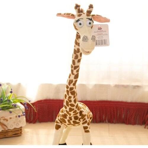 Simulation Madagascar Giraffe Plush Toys Standing Forest Animal Exquisite Patterns Cute Expression Bedding Cushion Kids Pillow