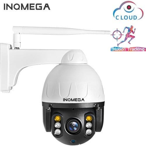 INQMEGA Cloud 1080P Outdoor PTZ IP Camera WIFI Speed Dome Auto Tracking Camera 4X Digital Zoom 2MP Onvif IR CCTV Security Camera