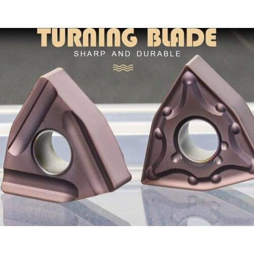 GULING 10PCS CNC blade steel parts stainless special peach shaped cylindrical turning wear-resistant WNMG08404 aluminum ceramics