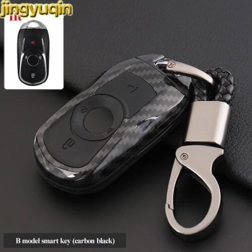 Jingyuqin 5pcs Remote Car Key Carbon Fiber ABS Case For OPEL Astra Buick ENCORE ENVISION NEW LACROSSE 2 3 4 5 Button