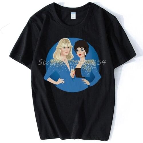 Frenemies Tshirt Linda Evans Joan Collins Krystle Carrington Alexis Warrington Dynasty Tv Camp Classic T-shirt Men Cotton Tshirt