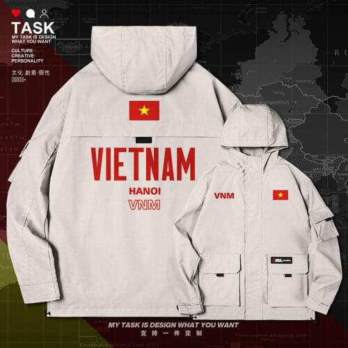 VietNam VietNamese VNM men jacket hooded nation flag mens coat chaquetas hombre jackets new trench coat men autumn clothes