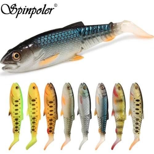 Spinpoler Cannibal Baits 65mm/85mm/105mm/120m Artificial Soft Fishing Lures Wobblers Fishing Silicone Shad Worm Bass Pike Tackle