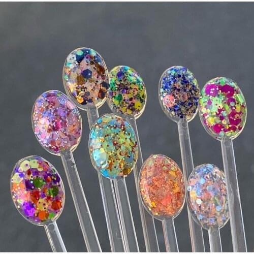 30/100 PCS False Nail Color Display Nail Art Gel Polish Drop Shape Shelf Chart Card Palette Varnish Practice Board Manicure Tool