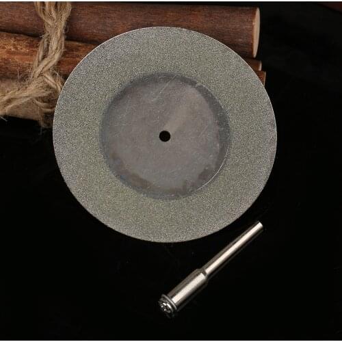 60mm Cutting Discs With Diamond Coating Mini Carbon Steel Saw Blade With 3mm Mandrel For Dremel Drill Fit Rotary Tool
