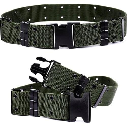 Belts Adjustable Outdoor Survival Tactical Emergency Rescue Canvas Military Waist Belt