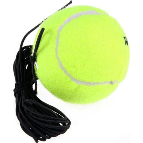 Indoor Single Person Tennis Training Elastic Rope Ball Rebound Tennis Trainer Portable Ball Rubber Tennis Plus Rope Accessories