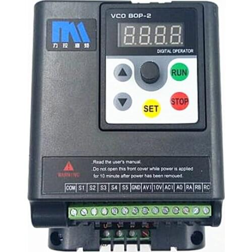 Original Universal 0.75KW Inverter 1HP 1Ph 220V 4A 500Hz Motor Drive VFD with 5M extension cable for 3Phase Asynchronous Motor