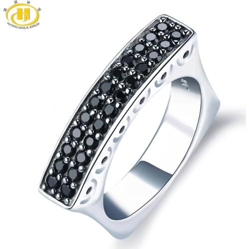Hutang Spinel Womens Mans Ring Natural Gemstone Solid 925 Sterling Silver Unique Rings Fine Classic Jewelry Gift New Arrival