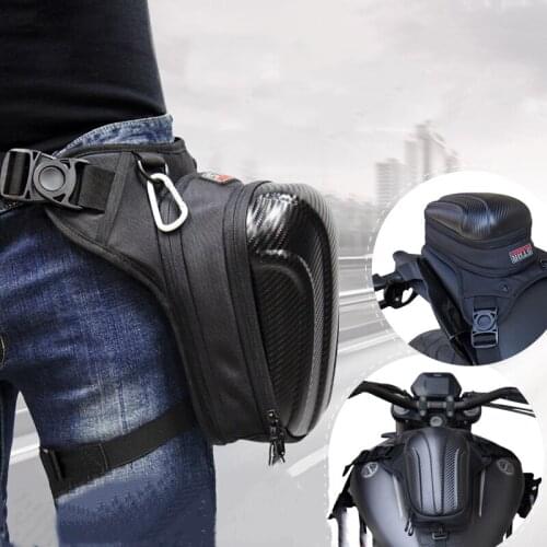 Waterproof Hard Shell Motorcycle Tank Bag Leg Bags Moto Rear Back Seat Bag Motocross Waist Pack Unisex Motobike Tail Saddle Bag