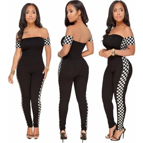 Skinny Style Women Sexy Jumpsuits 2019 Summer Bodysuit plus size Clothing
