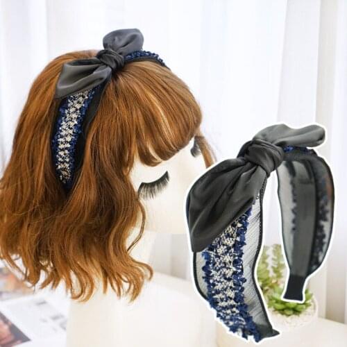 Fashion Korean style Ink painting flowers hairband Women Girls Fashion Sexy Simple lace Hair Hoop headwear Hair Accessories