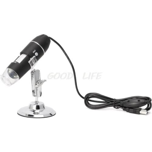 1600X USB Digital Microscope Camera Endoscope 8 LED Magnifier with Metal Stand