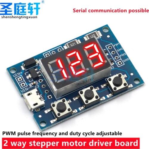 2 PWM pulse frequency duty cycle adjustable module square wave rectangular wave signal generator stepper motor drive