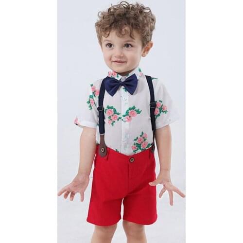 2020 New Gentleman Baby Boy Clothes Sets Fashion Bow Tie Shirt +pants Boy Sets Casual Toddler Boy Clothing Sets Conjunto Menino