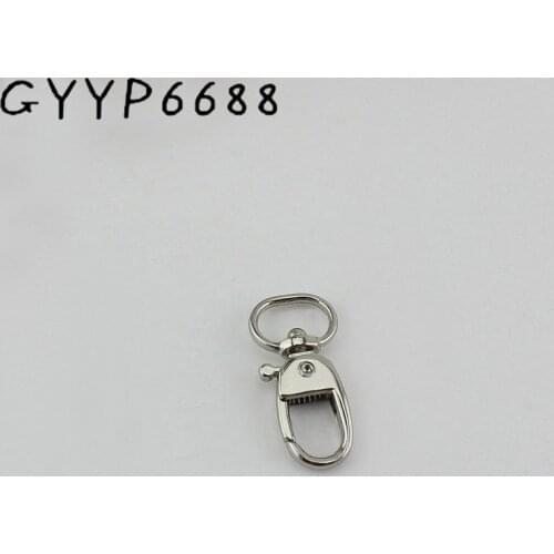 30pcs 11mm Small snap hook button leather case bag simple hook hardware accessories DIY repair bag Light gold silver