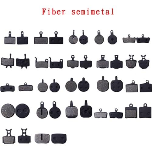 4 Pair MTB bicycle disc brake splint brake clamp brake skin Mountain bike fiber purple copper semi-metal friction block Parts