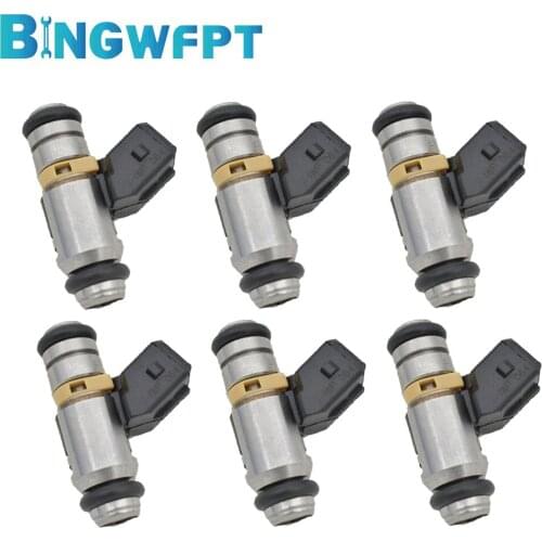 6X IWP064 IWP-064 46522035 Fuel Injector 71718998 75112064 For FIAT PALIO WEEKEND BRAVA DOBLO 1.6 16V