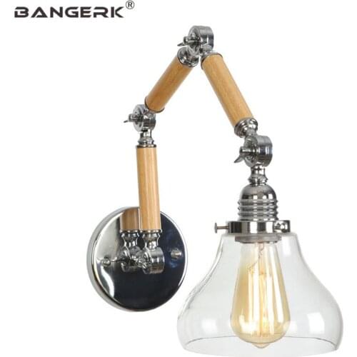 American Industrial Vintage Flexible Wall Lights Loft Long Arm Adjust LED Wall Lamp Sconces Edison Home Decor Lighting Wandlamp