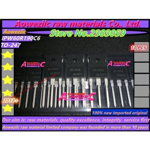 Aoweziic 2018+ 100% new imported original 60R190C6 IPP60R190C6 TO-220 IPA60R190C6 TO-220F IPW60R190C6 TO-247 FET MOS 20A 600V