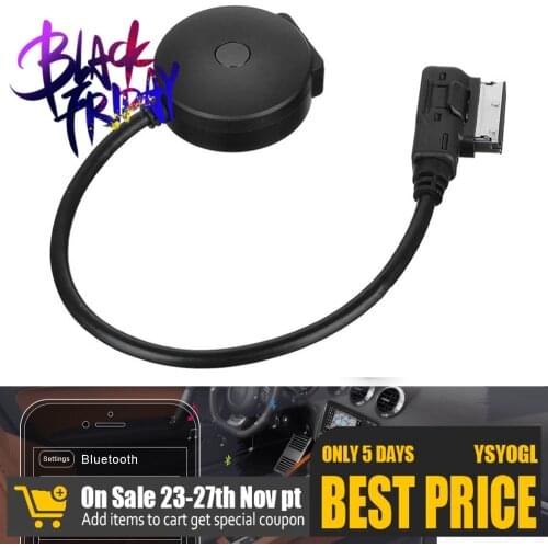 Car Bluetooth AUX Receiver Cable Adapter For VW Audi A4 A5 A6 Q5 Q7 After 2009 Audio Media Input AMI MDI Interface